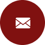 Email icon on red circle background