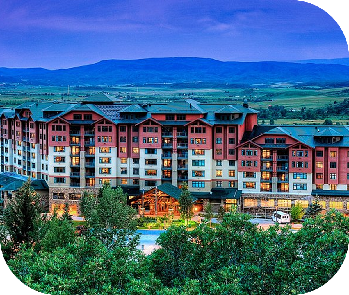 Elegant lodge surrounded by nature